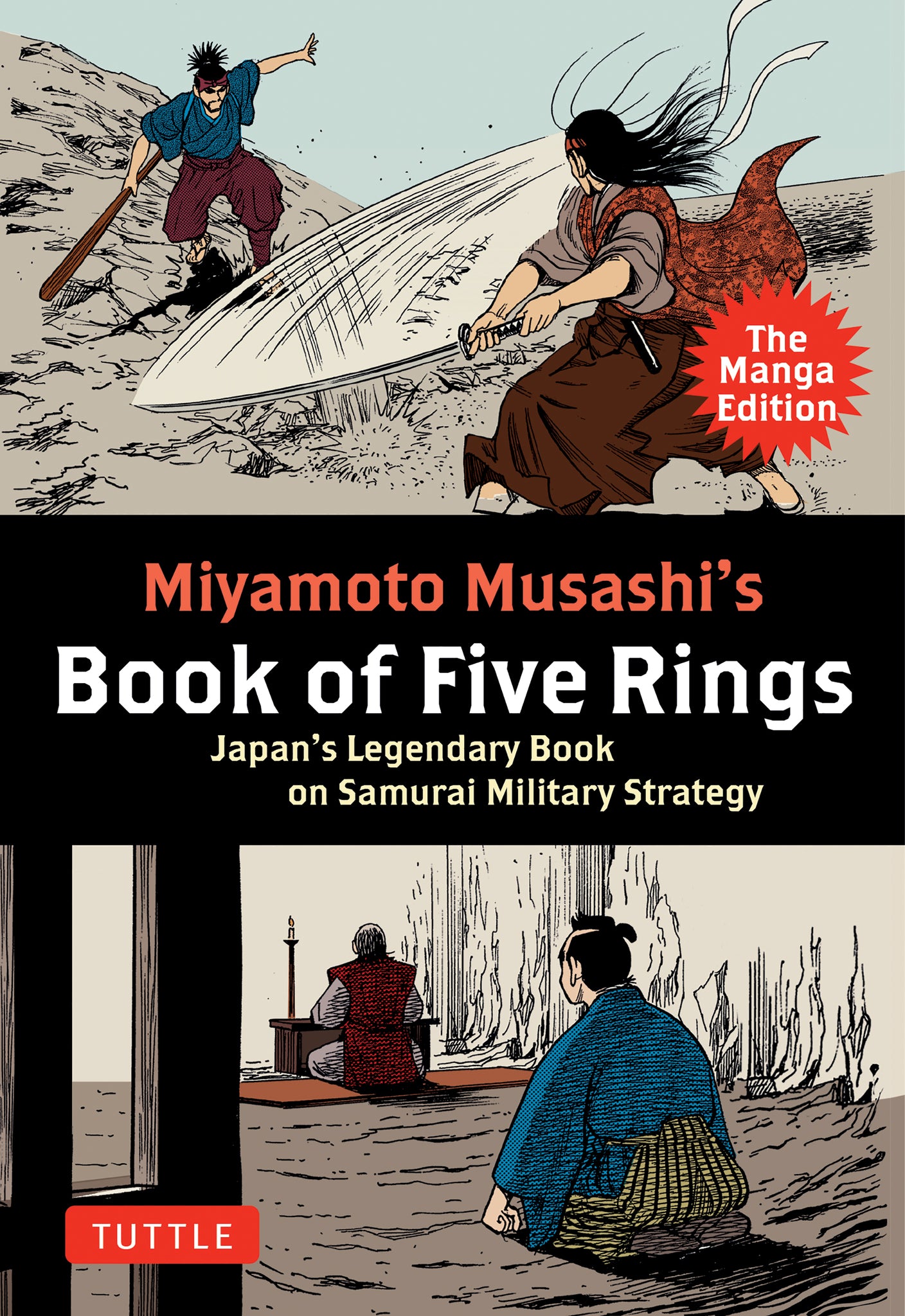 Cover image for Miyamoto Musashi's Book of Five Rings: The Manga Edition ISBN 9784805317839